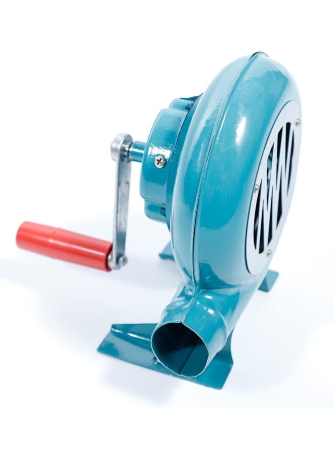 GO2CAMPS Alsaqer BBQ Grill with Air Maker/Blower Galva Tin Made Barbeque Hand BlowerFan, Adjustable Legs  - Image 4