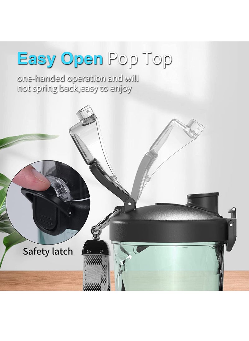 Uwals - 600ml Personal Smoothie Blenders with 6 Blades, 2000mAh*2 Battery USB Rechargeable Portable Blender for Juicer Shakes and Smoothies, Ice Breaker for Kitchen Home,Travel - Image 1