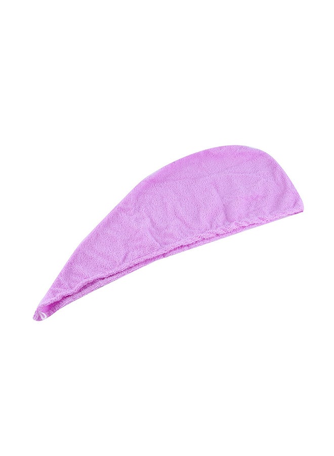 Hair Drying Wrap Towel Purple 60x20cm - Image 2