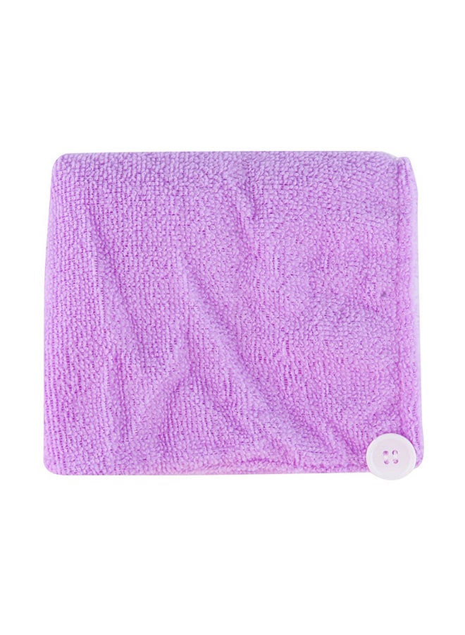 Hair Drying Wrap Towel Purple 60x20cm - Image 1