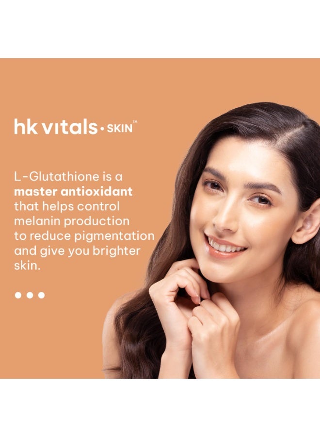 HK Vitals Glutathione - 15 Effervescent Tablets | L-Glutathione Tablets with Vitamin C & E, for Skin Glow & Hydration, No Added Sugar, Watermelon Flavour (Pack of 2) - Image 3