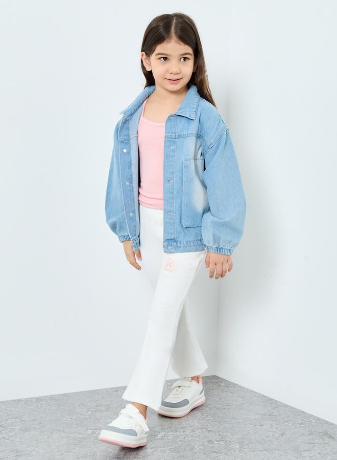 ستايلي ليقنز بتفاصيل مُضلعة مع شارة - Image 2