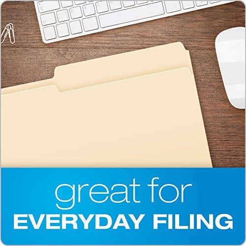 Pendaflex File Folders, Legal Size, Manila, 1/2 Cut, 100/BX (753 1/2) - Image 4