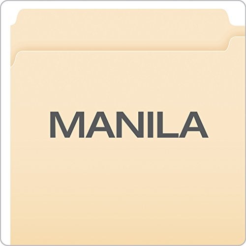Pendaflex File Folders, Legal Size, Manila, 1/2 Cut, 100/BX (753 1/2) - Image 3