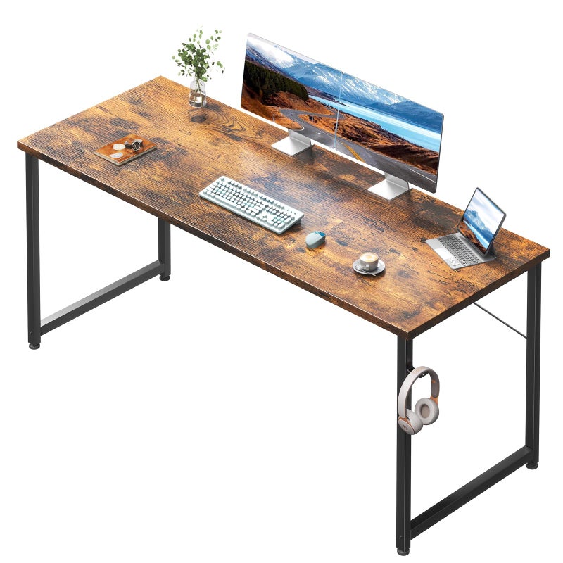 Coleshome Coleshome 55 Inch Computer Desk Modern Desk for Home Office Study Student Writing Desk Vintage 