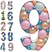 JoyBox Design Mosaic Balloon Frame Numbers 9 PreCut Large Foam Board Sign CutOut for Boy Girl Birthday Backdrop Anniversary Decoration - Image 3
