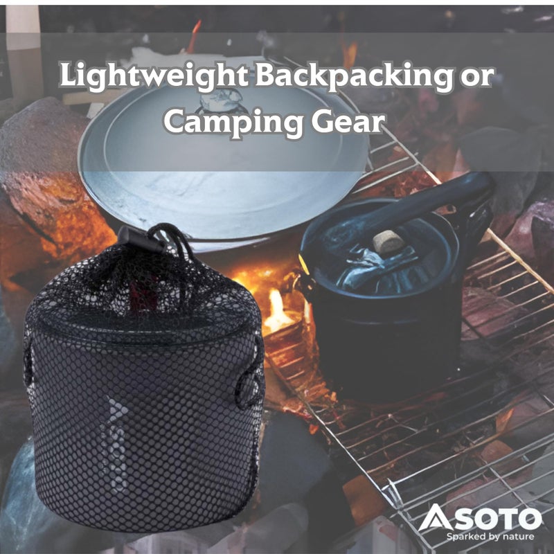 SOTO Amicus Camping Stove with or without Igniter - Superior Under Windy Conditions, Shock Resistant, and Low-cost With High-end Performance Portable Backpacking Stove - Image 3