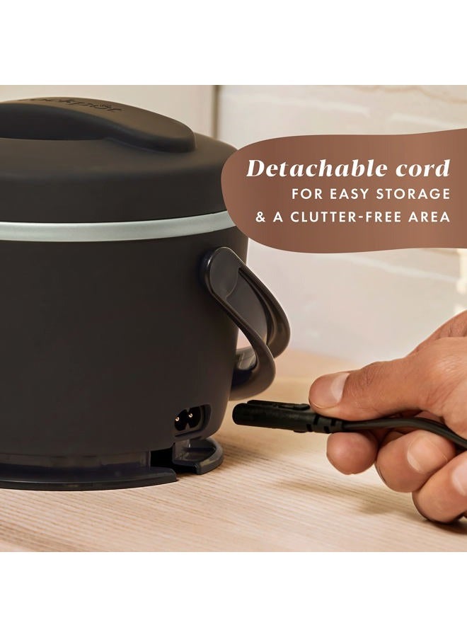 Crock-Pot Electric Lunch Box, Portable Food Warmer for On the Go, 20 Ounce, Black Licorice, New Black Licorice Lunch Crock - Image 3