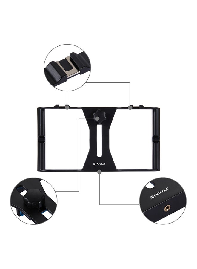 Loquat 3-In-1 Video Rig And LED Studio Light Kit, Video Shotgun Microphone Kit With Cold Shoe Tripod Head Black/Grey - Image 5