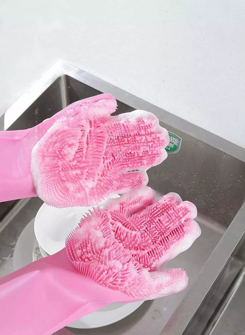 1pair Silicone Dishwashing Glove - Image 2