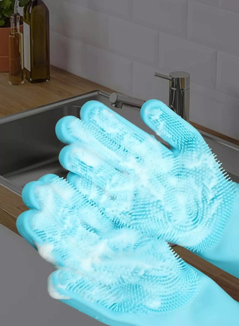 1pair Silicone Dishwashing Glove - Image 5