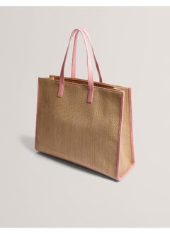 Ted Baker Floraff Floral Applique  Raffia Icon Bag  - Image 2