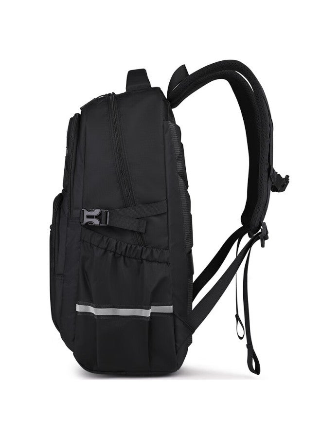 Edison High School Student Backpack, Large Capacity, Anti-drop, Water-resistant, Spine Protection, Reflective Double Shoulder Bag For Middle School Students E30-1 - Image 3