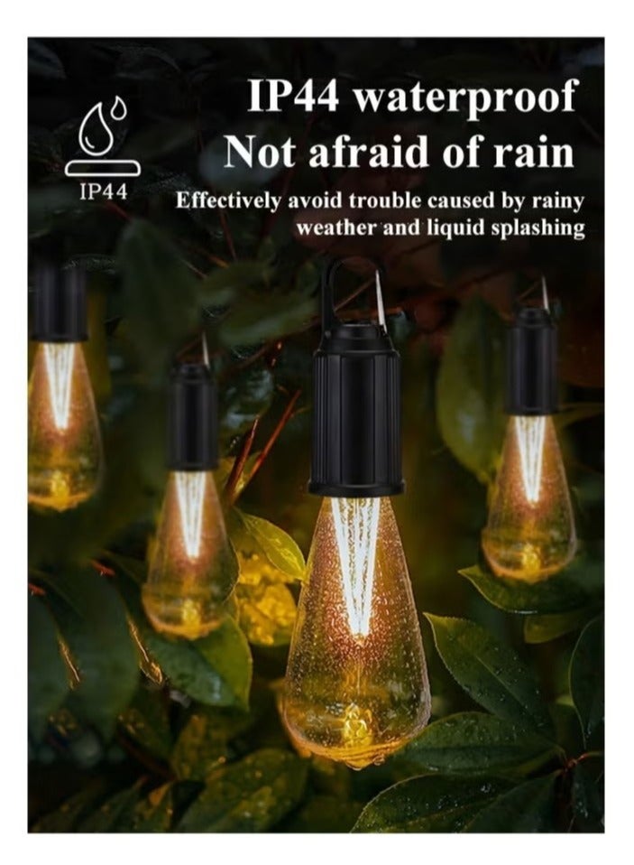 Solar Rechargeable Camping Lights, Waterproof LED Tent Lights with USB Cable, 3 Modes Hanging Camping Lantern, Hanging Lamp for Hiking, Emergency, Camping, Household, Car Repairing(1PCS) - Image 2