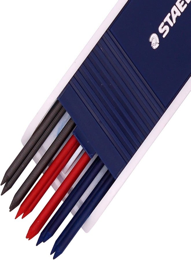 ZEESOON Mars Carbon Lead HB Color Mix 12 x 2mm (4 of Blue, 4 Red, 4 Black) for Staedtler - Image 2