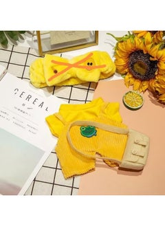 Generic Cyber Celebrant Hyaluronic Acid Duck Clothes Accessories Plush Toy Lamb Bear Suit Accessories Doll Sweater Skirt Bag-Color:Double Love White Sweater-Height:Suitable For 30cm Hyaluronic Acid Duck  - Image 3