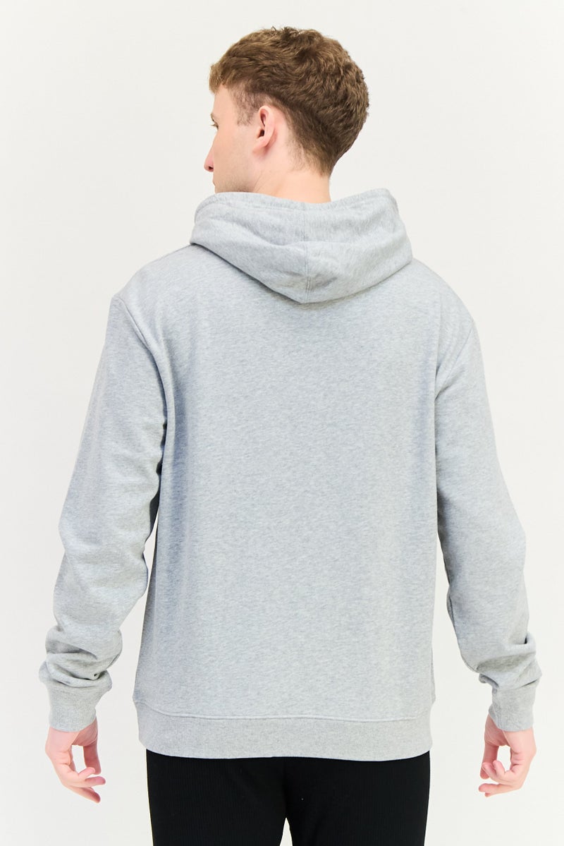 Reebok Men Sportswear Fit Long Sleeve Outdoor Hoodie, Grey - Image 3