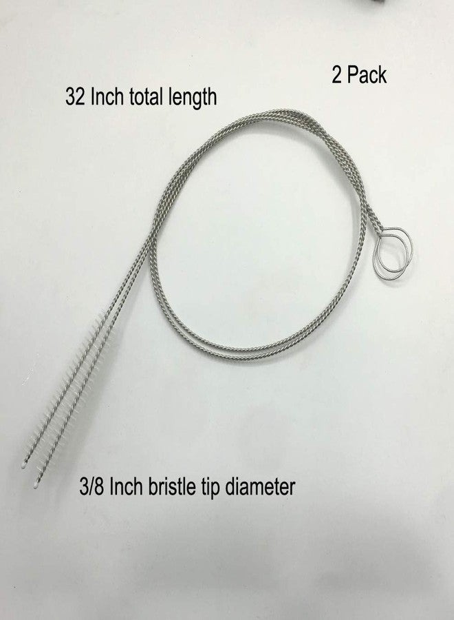 Huouo 2 Pcs Cleaning Brush Bristle Tip 3/8” by 32” Inch Long - Flexible Cleaner Tool for Clean Keg, Feeding Tube, Line Tube Hose - Image 3