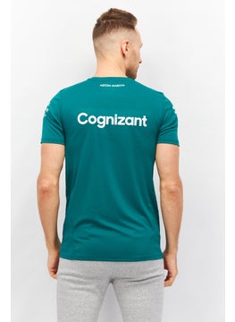Aston Martin Men Sportswear Fit Short Sleeve Training T-Shirt, Green  - Image 2