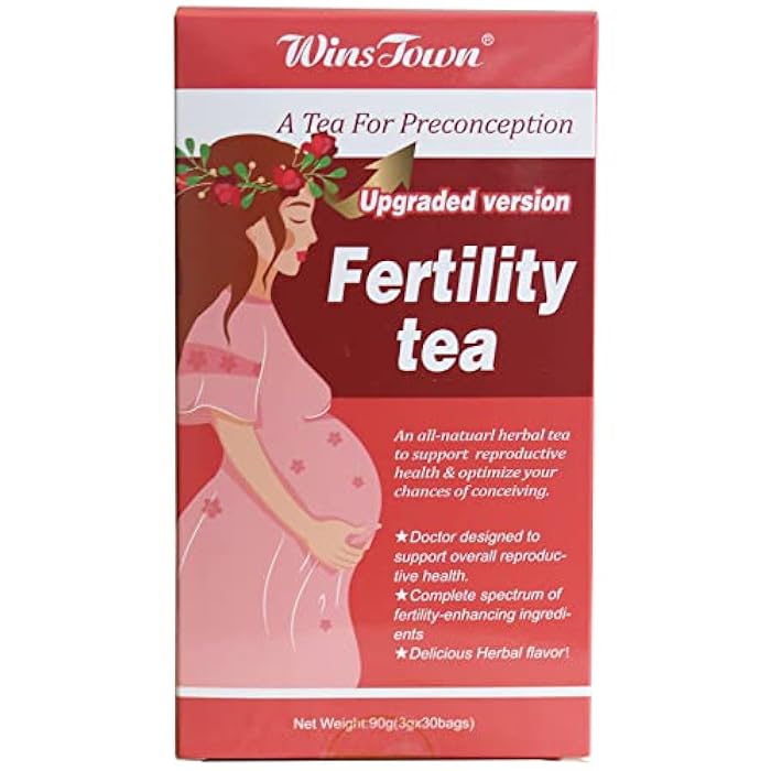 Wins Town Fertility Tea for Women Preconception, Supports Ovulation, Conception & Hormonal Balance, 30 Tea Bags - Image 1