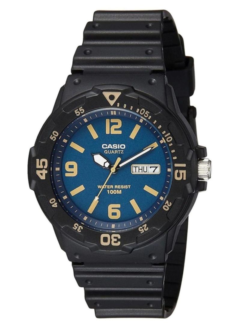 CASIO Boys Youth Water Resistant Analog Watch MRW-200H-2B3VDF - 45 mm - Black - Image 1