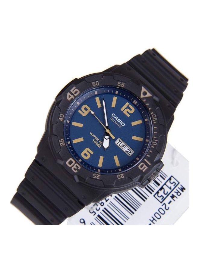 CASIO Boys Youth Water Resistant Analog Watch MRW-200H-2B3VDF - 45 mm - Black - Image 4