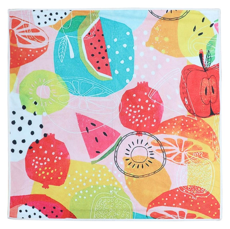 AAZEEM Waterproof Bed Server | Food Mat | Bedsheet Protector | Non - Reversible in 3D Printed with Laminated Nonwoven Back| Multicolor| - Image 2