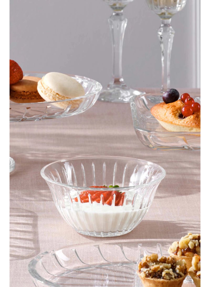 Paşabahçe وعاء باساباخه جوي 245 مل – مجموعة 4 قطع من أوعية الحلوى الزجاجية - Image 1