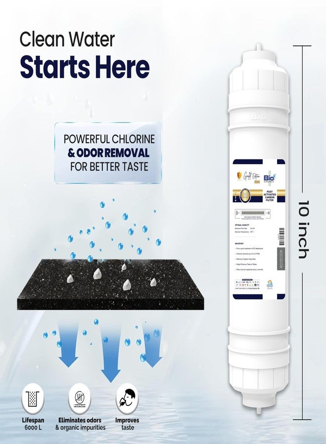 BioPlus Water Filter Kit for RO/UV/UF Purifiers – Sediment Filter 10"x2.5", Spun Filter 100g, GAC Carbon Filter, PAC Filter with Free pH Liquid Tester | Universal Pre-Filter Set for Clean & Healthy Water - Image 1