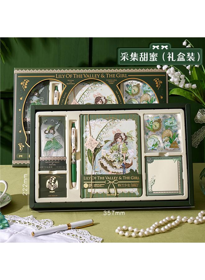 Bluejw Hand Account Suit Notebook Primary School Student Hand Account Gift Box Suit High-value Girl Hand Account Gift Box - Image 1