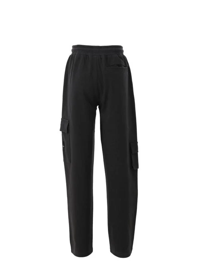 Selene Charcoal Men Solid Cargo Pants for Men | Best Price UAE