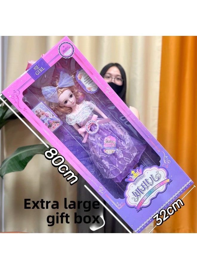 Girls Toy Dress-up Barbie Doll Gift Box Set Princess Doll Doll Kidsren's Training Institution Gift-Color:3688-228 Handbag Doll - Image 2
