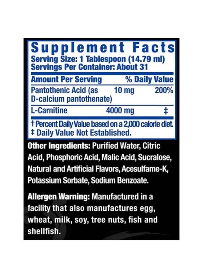 روني كولمان إل-كارنيتين 4000 إكس إس 473 مل بنكهة فاكهة الباشن الاستوائية - Image 2