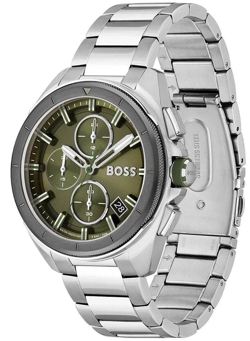BOSS Hugo Boss Chronograph Volane Mens Watch (1513951) Green - Image 2