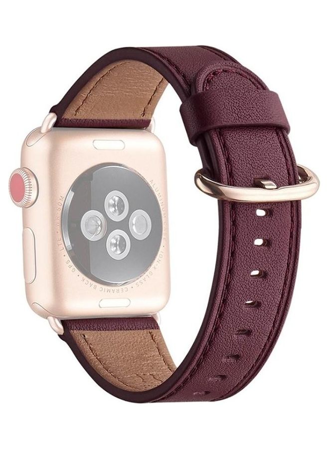 NIBEMINENT Replacement Watchband For Apple Watch Series 7/6/5/4/3/2/1/SE 38/40/41mm Red - Image 1