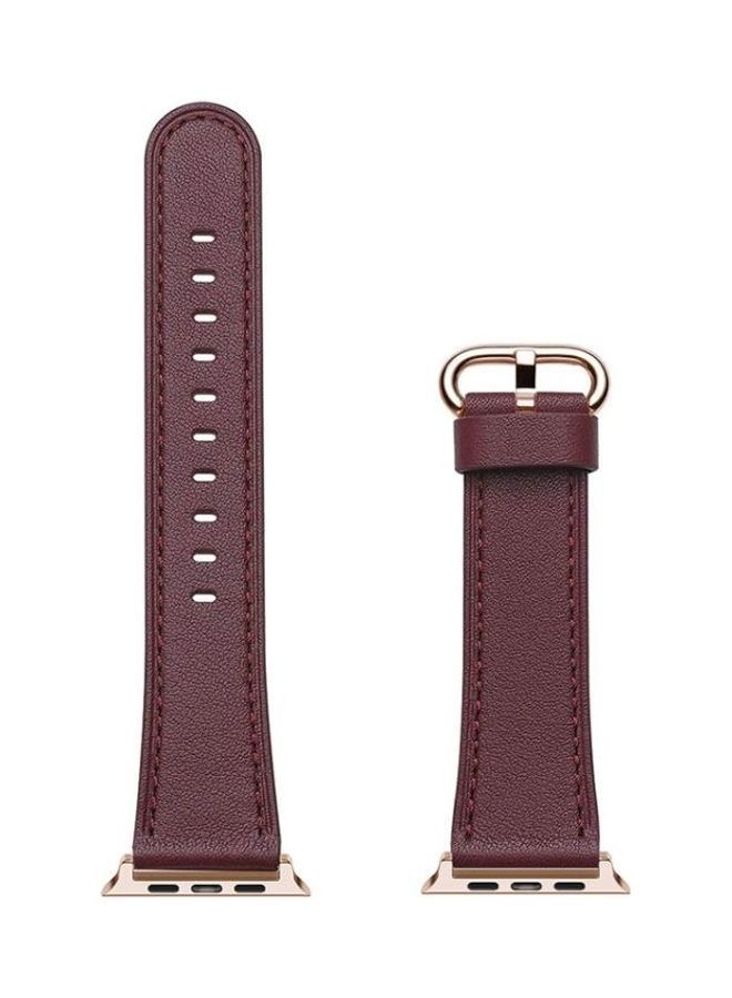 NIBEMINENT Replacement Watchband For Apple Watch Series 7/6/5/4/3/2/1/SE 38/40/41mm Red - Image 2