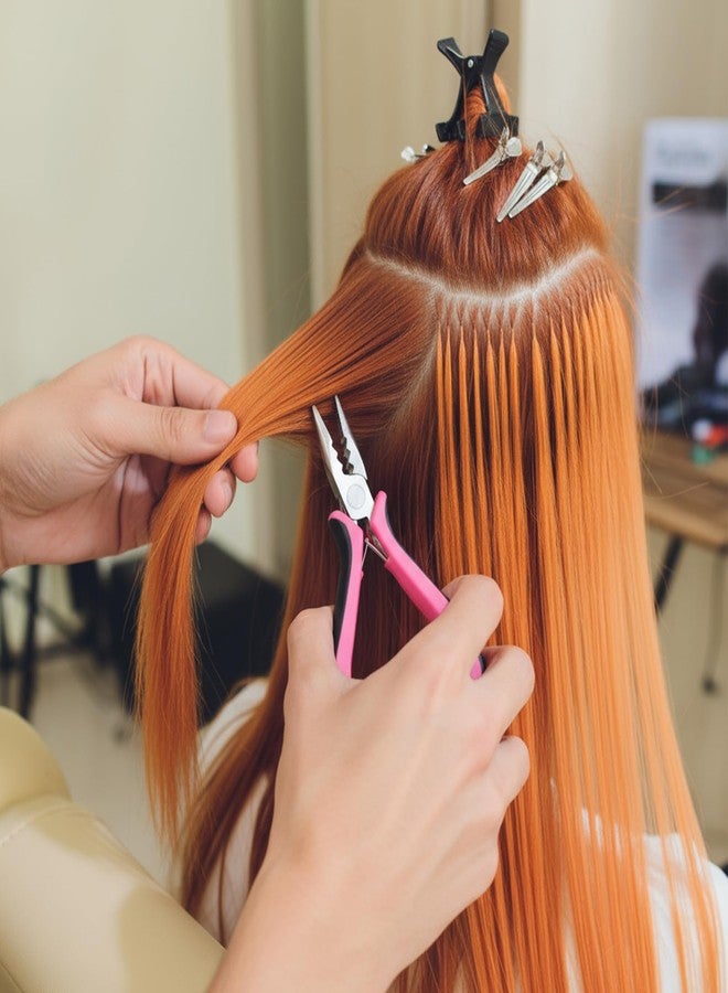 سيبا مجموعة أدوات تمديد الشعر الاحترافية من سيبا، تتضمن كماشة بثلاثة ثقوب، وأدوات وصلات دقيقة، وخطاف سحب، وكماشة شعر من الفولاذ المقاوم للصدأ لتطبيقات وصلات الخرز والحلقات الدقيقة. - Image 5