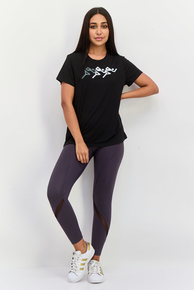 PUMA Women Sportswear Fit Short Sleeves Running T-Shirt, Black - Image 4