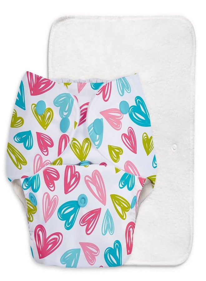 SuperBottoms BASIC™ Reusable Cloth Diaper - (BabyHearts) for 0-3Y | 5 Super Soft Briefs for 6-9m | 12 Soft & Breathable BASIC™ Langot for 0-9M | 1 Waterproof Diaper Changing Mat. - Image 2