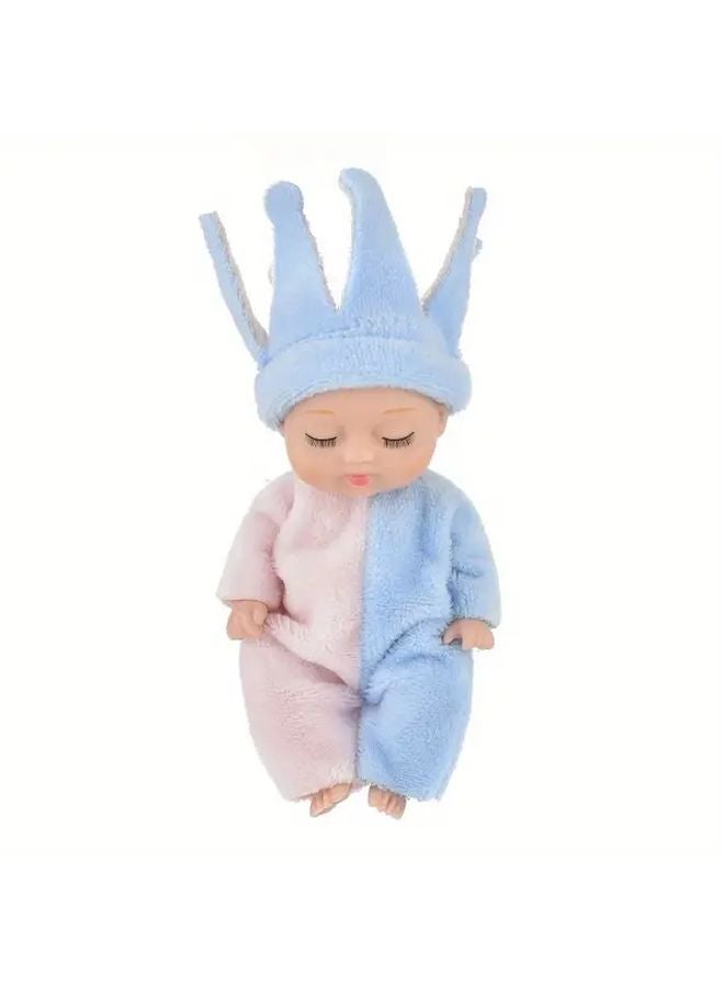 Light Blue Princess Pretend Doll Animal Shaped Gift for Birthday Halloween Christmas - Image 1
