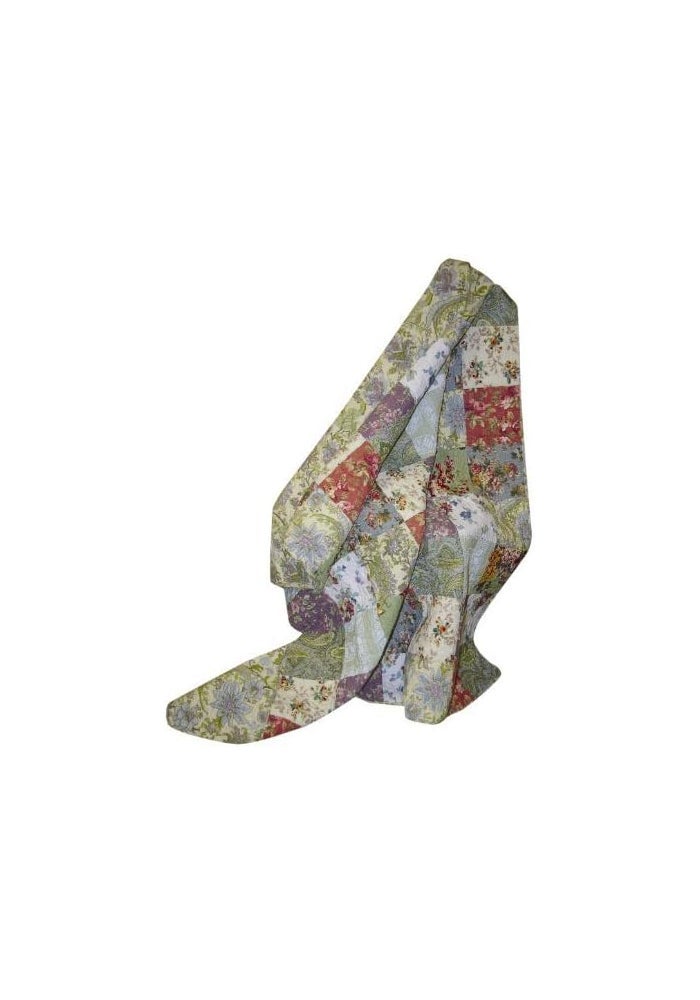 Greenland Home Blooming Prairie Quilted Patchwork Throw - Multicolor Cotton Blanket - Image 5