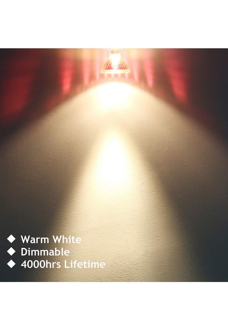 6 Pack MR16 Halogen Bulb Dimmable GU5.3 Spotlight Long Lifetime Warm White 36° Beam Angle Bi-Pin Base  - Image 4
