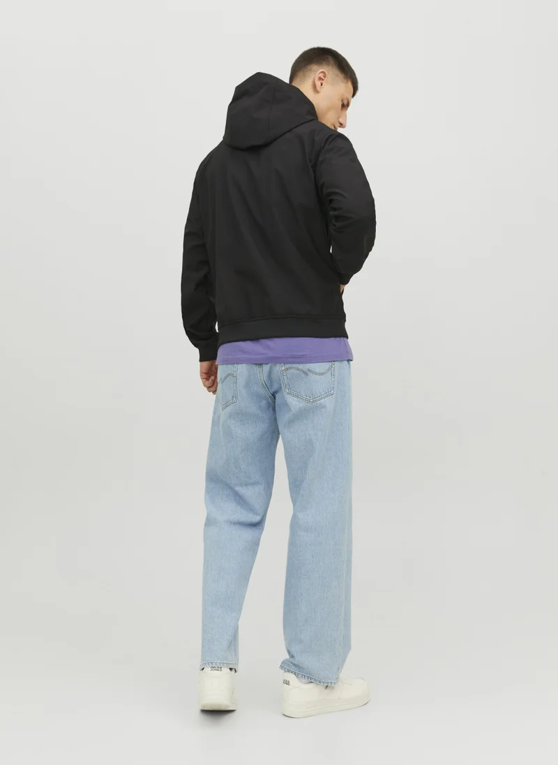 جاك اند جونز Casual Zip Through Hooded Jacket