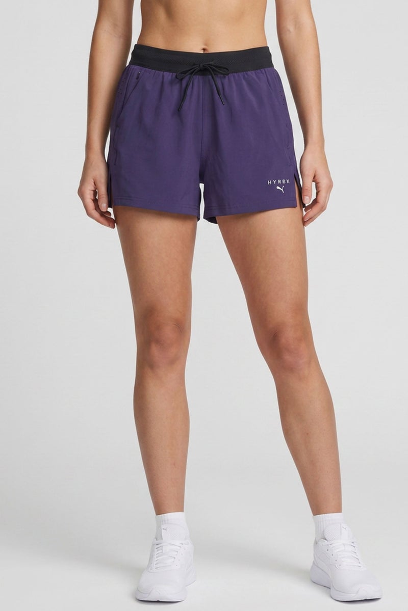 PUMA Women Sportwear Fit Training Short, Purple - Image 1
