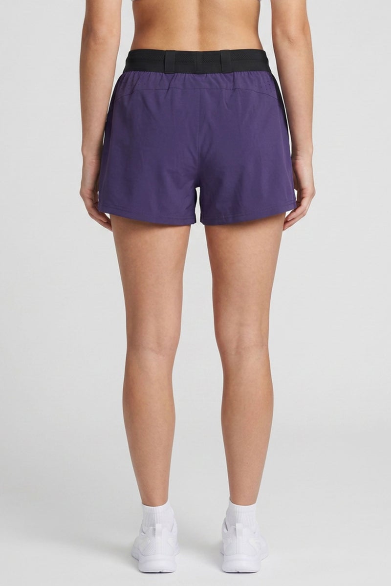 PUMA Women Sportwear Fit Training Short, Purple - Image 4