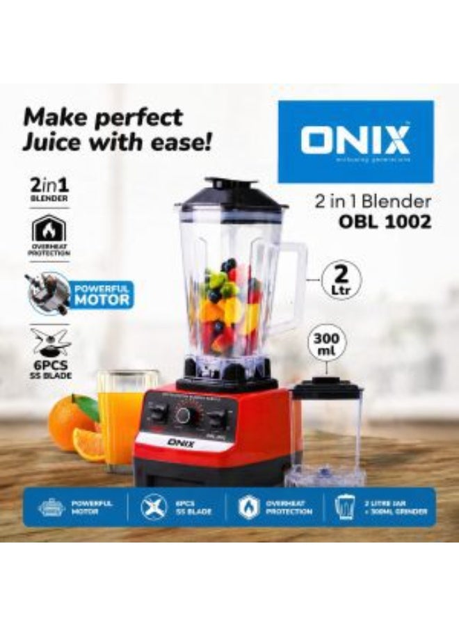 أونيكس خلاط ONIX متعدد الوظائف مع وعاء طحن، وعصارة ومحضّر عالي السرعة - Image 2