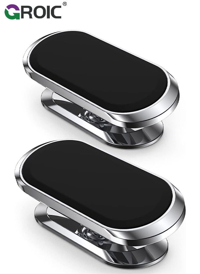 GROIC 2 Pack Magnetic phone holder for car, Super Strong Magnet cell phone carmount for iPhone Magnetic 360° Rotation Universal Dashboard adhesive Car Magnetic Phone Mount  - Image 1
