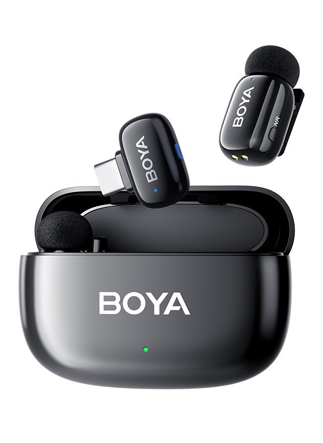 BOYA - BOYA mini-14 Wireless Lavalier Microphone Noise Cancellation Microphone For iPhone 15/16 Android Smartphones Ultra mini microphone with AI Voice Change, Metal Clip on Mic for Vlogging TikTok YouTube Content Creators Live Streaming Interview Recording - Image 1