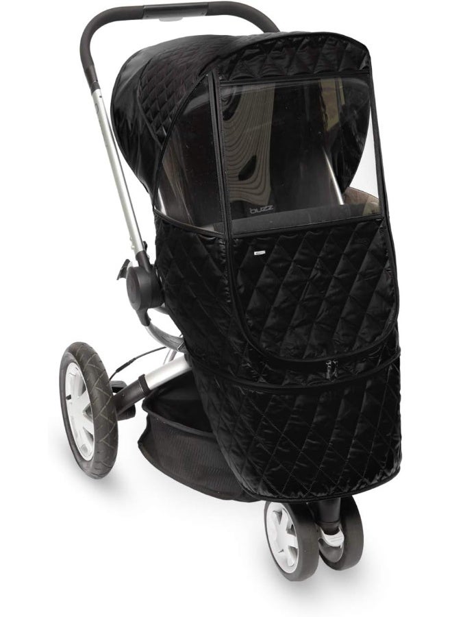 Manito Castle Beta Stroller Weather Shield (Black) - Image 1