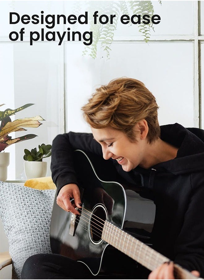 Tiokkss - 38-Inch Guitar With Accessories Set for Kids and Adults with Guitar Bag Tuner Brass strings Capo String Pick and Clean Cloth for Gift - Image 1